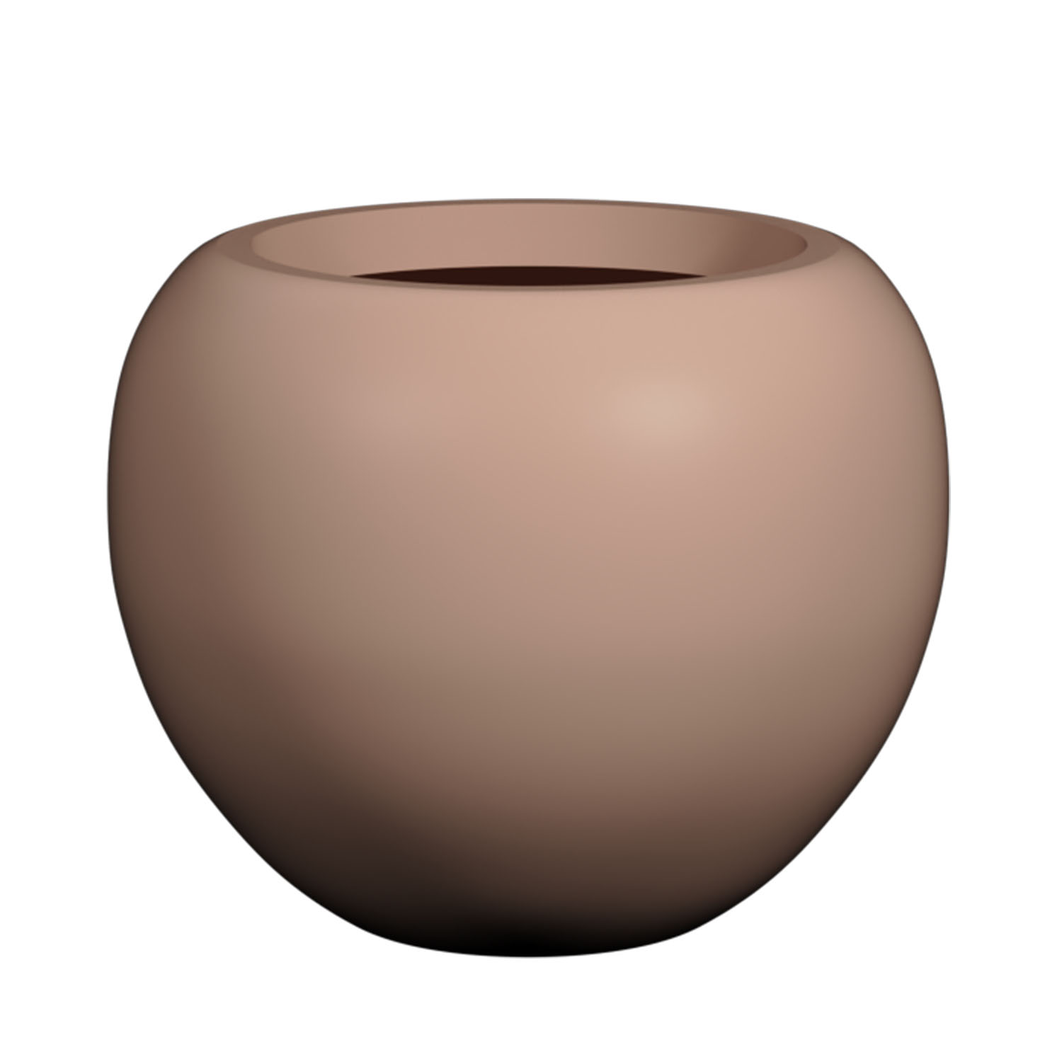 E-shop Pottery Pots Kvetináč Stream, púdrovo ružová, viac veľkostí - Potterypots Velikost: M - ⌀ 57, v. 46,8 cm