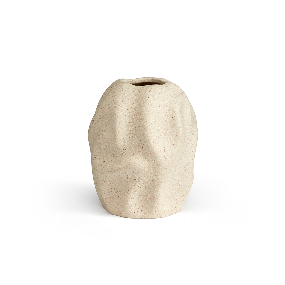 E-shop Váza Drift Desert, 16 cm, vanilka - COOEE