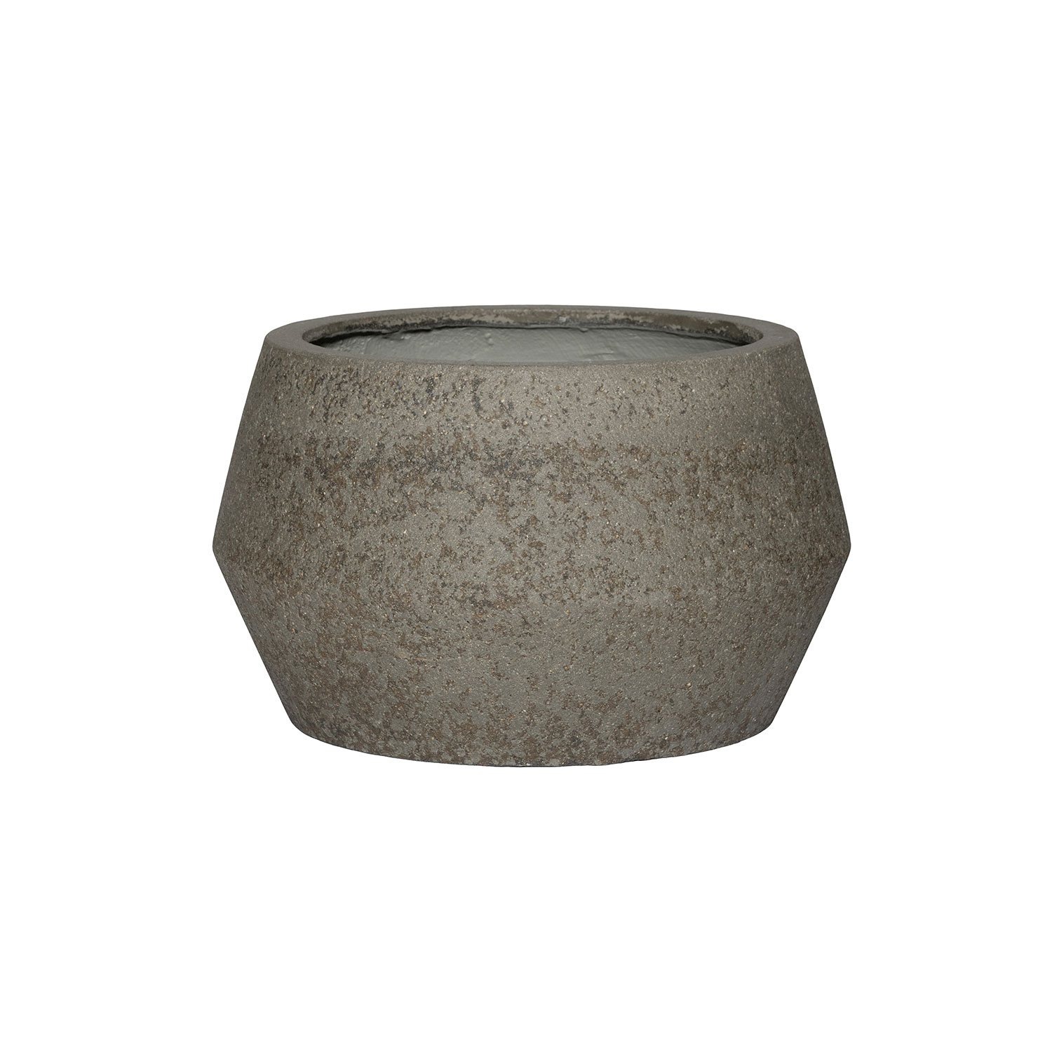 E-shop Pottery Pots Kvetináč Harley Low, sivý diorit, viac veľkostí - Potterypots Velikost: S - ⌀ 36, v. 21,5 cm