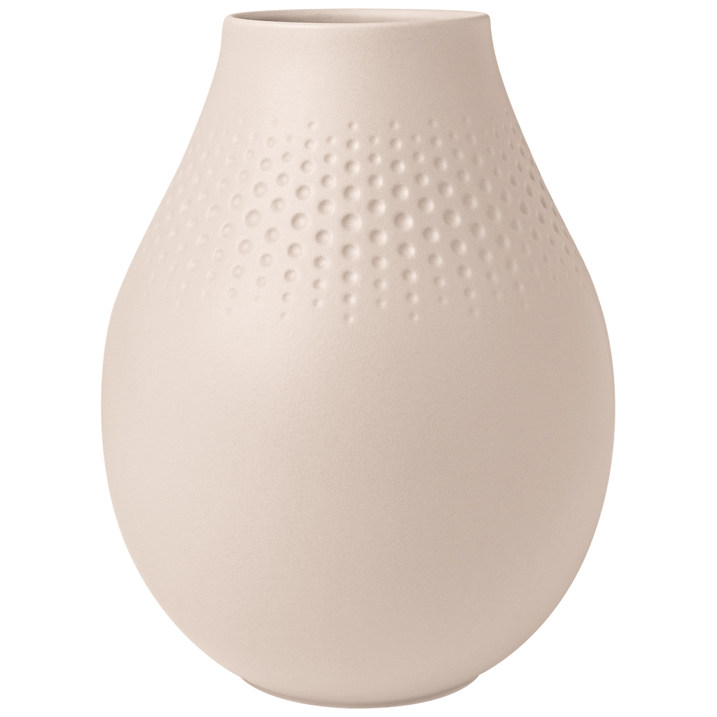 E-shop Váza Perle vysoká Manufacture Collier beige, v. 15,9 cm - Villeroy & Boch