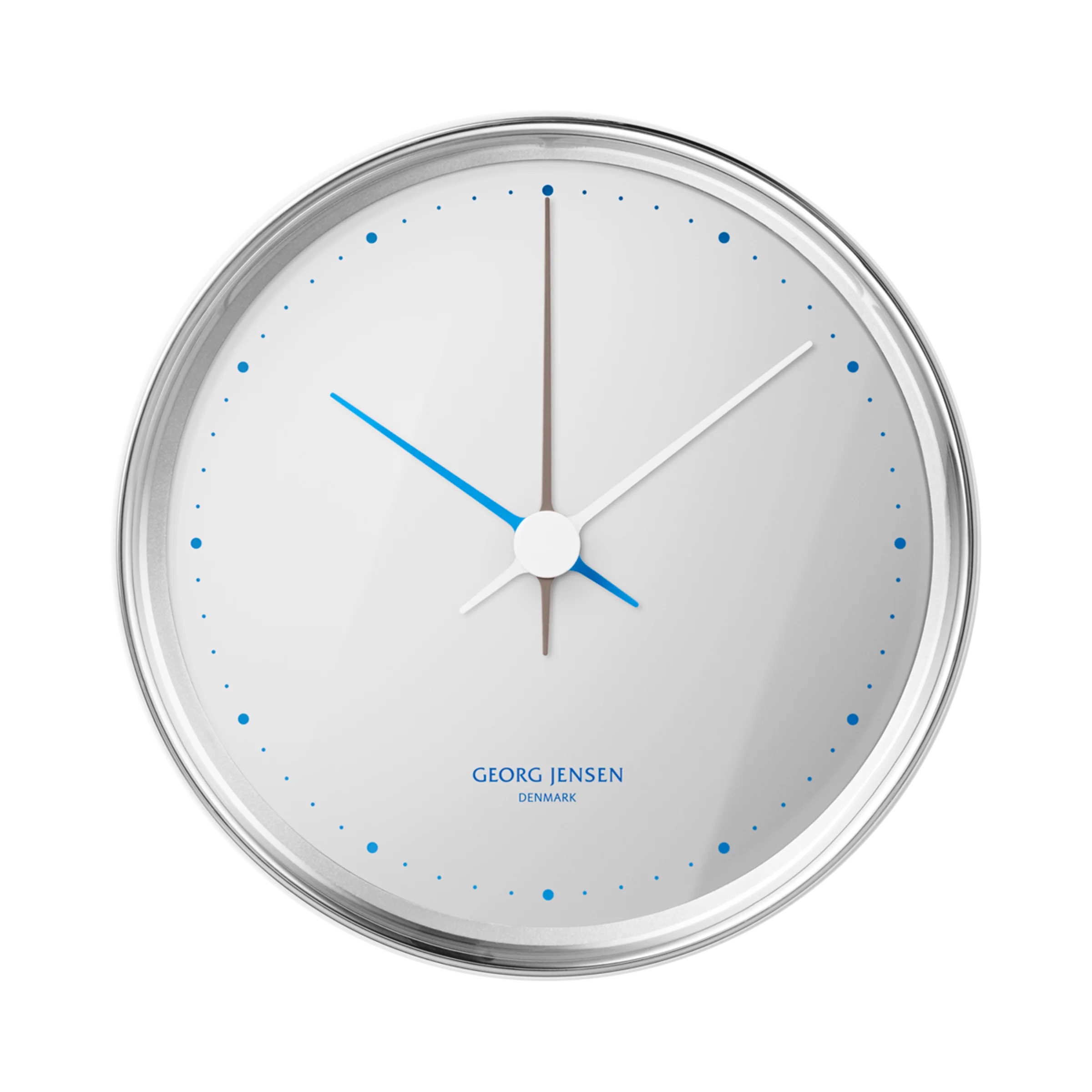 E-shop Nástenné hodiny Henning Koppel, 10 cm, leštená nerezová oceľ - Georg Jensen