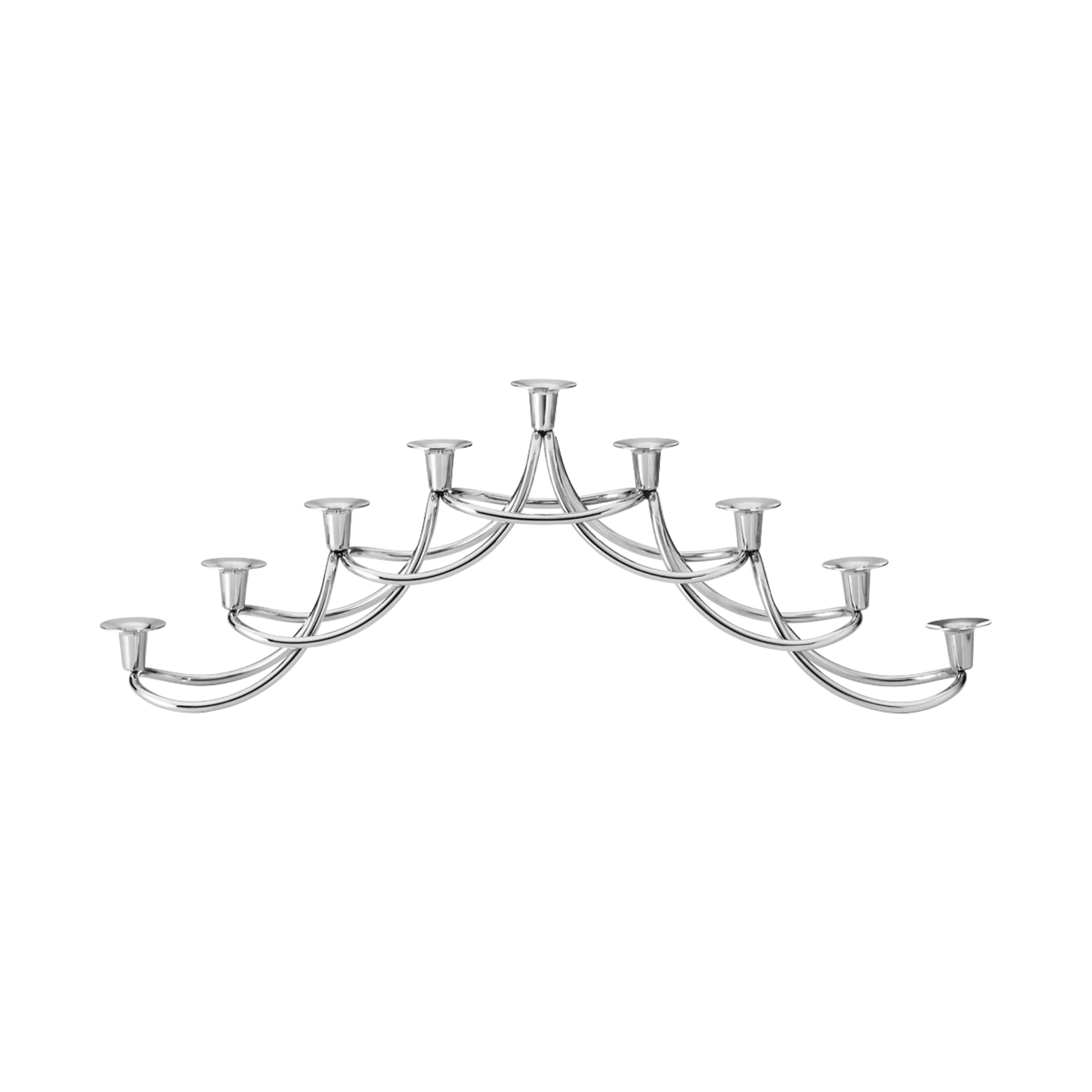 E-shop Nerezový svietnik Harmony Menora - Georg Jensen