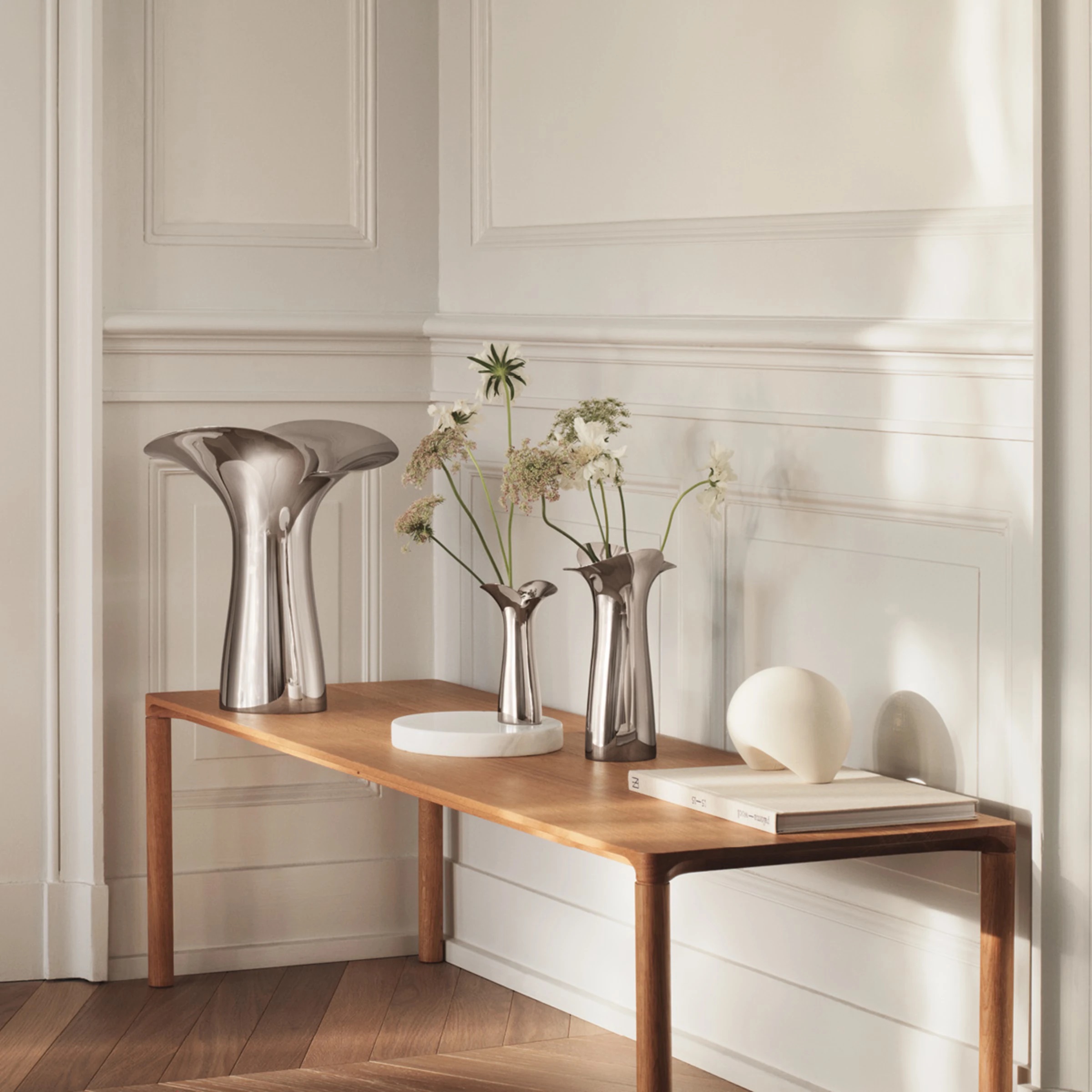 Nerezová váza BLOOM BOTANICA, veľká - Georg Jensen