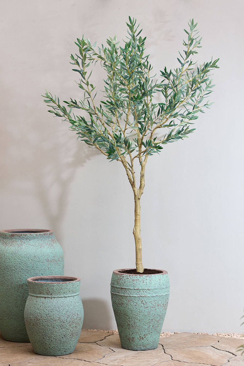 Pottery Pots Kvetináč Hera, farba rustikálna zelená, veľ. L - ø 51 cm | v. 74 cm - PotteryPots