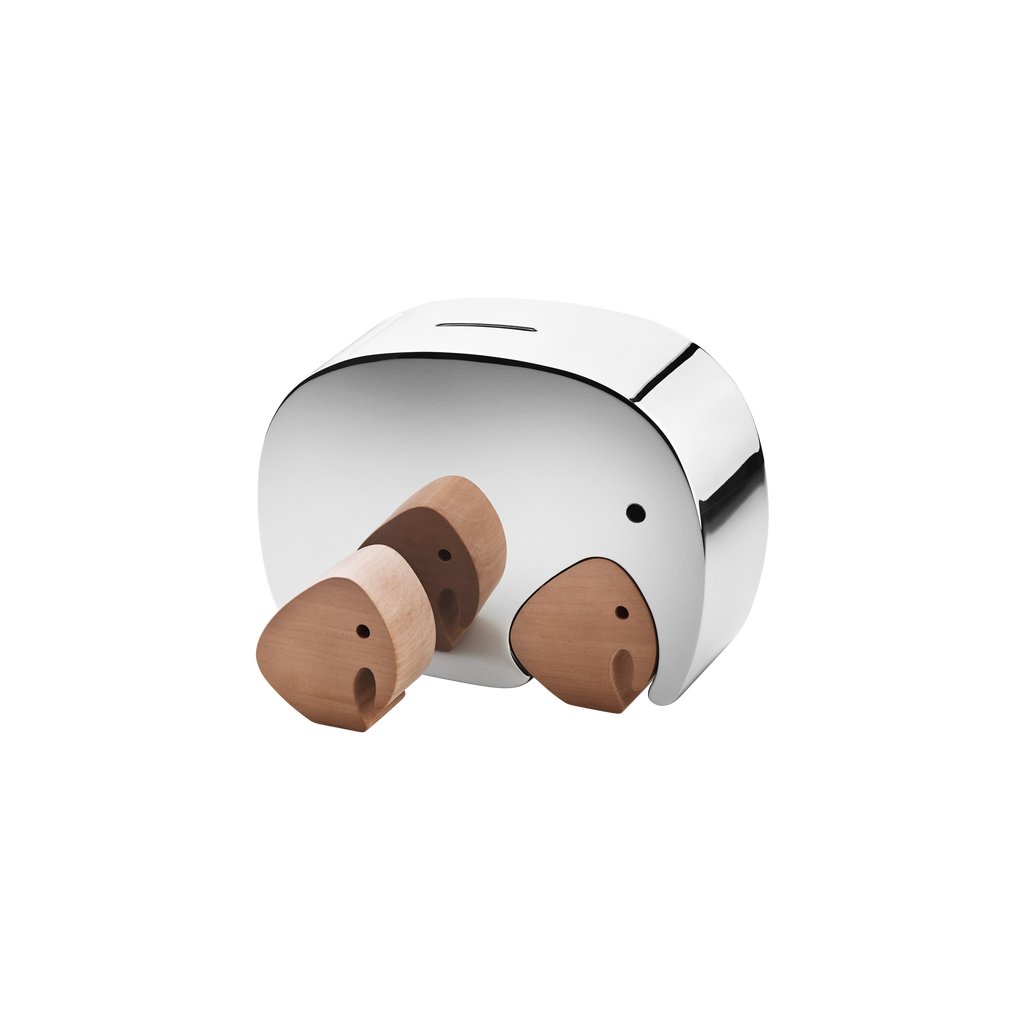 E-shop Moneyphant pokladnička s dubovými sloními dvojčatami - Georg Jensen