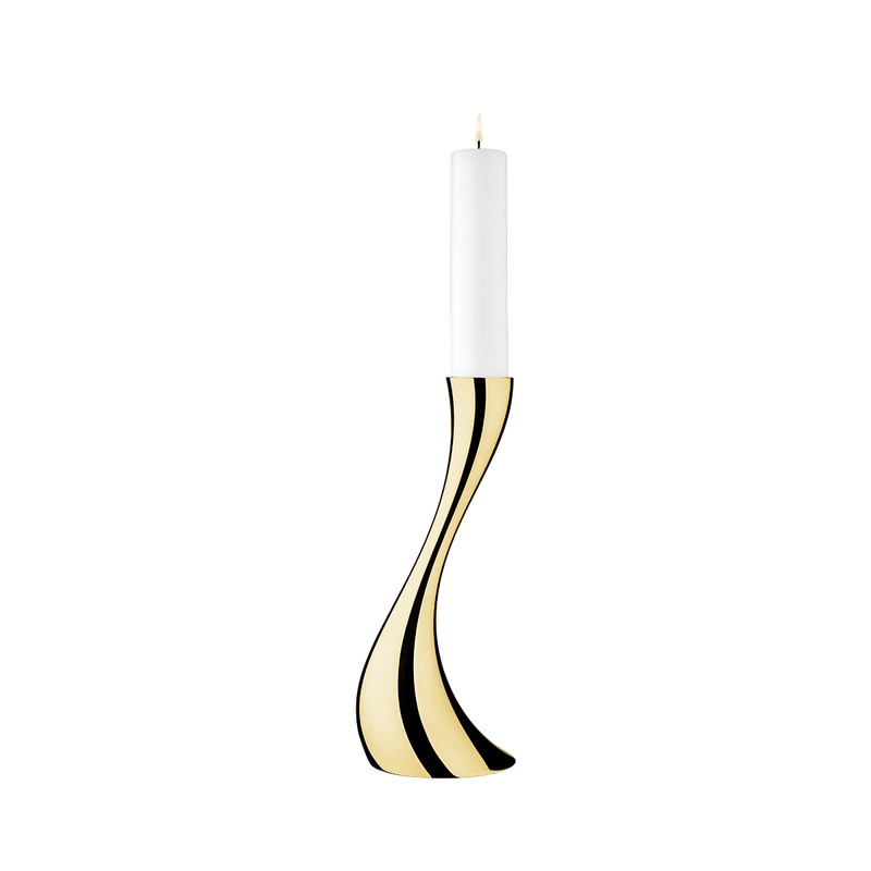Podlahový svietnik Cobra, 40 cm, zlatý - Georg Jensen