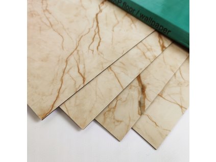 Samolepiaca vinylová dlaždica 600x300x1,5mm Mramor Béžový SVT-101
