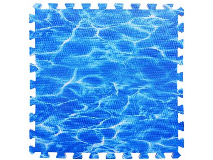 Podlaha Puzzle 60x60cm modrý oceán