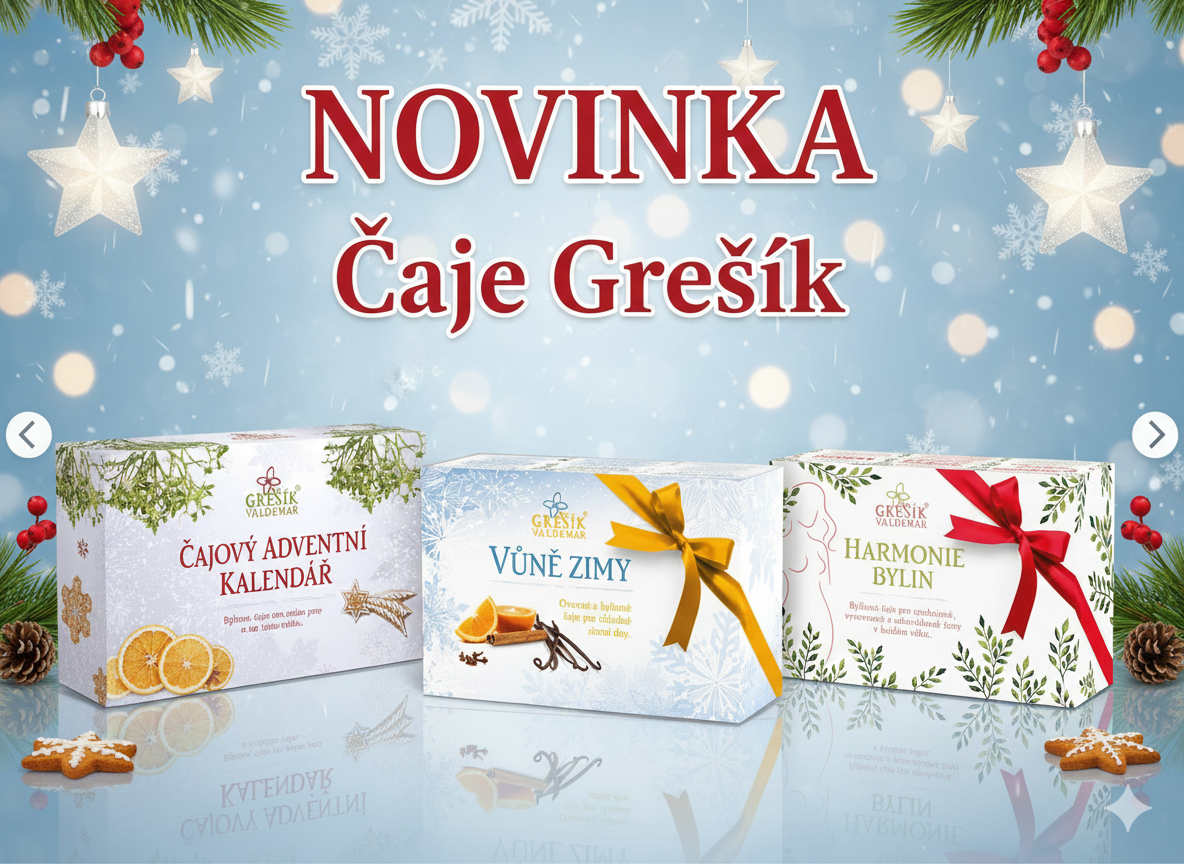 Novinka - čaje Grešík
