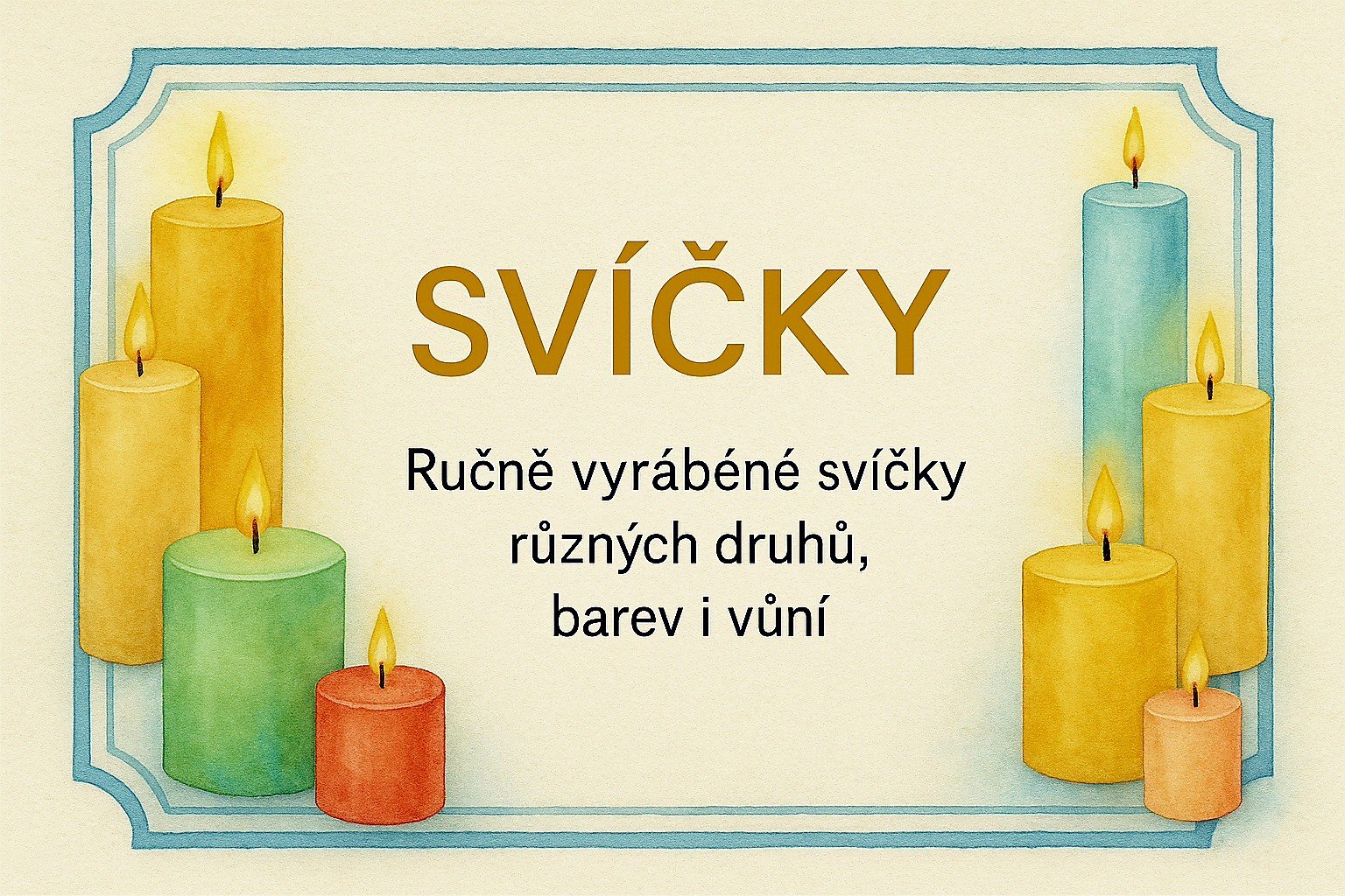 Ručně vyráběné svíčky
