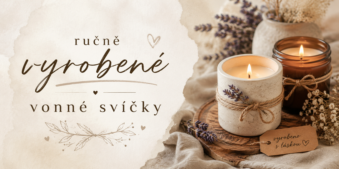 Ručně vyrobené svíčky