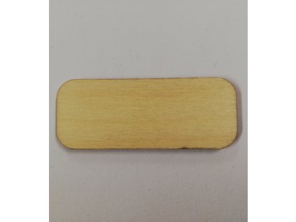 Dřevěný výřez obdélník zaoblený 5x2 cm