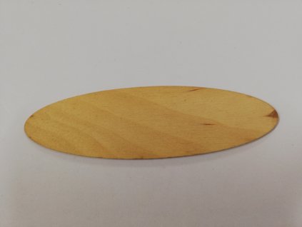 Dřevěný výřez elipsa 14x4cm