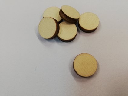 Dřevěný výřez kolečko 1,5 cm