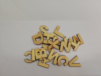 Dřevěný výřez Písmenka sada 2,5 cm