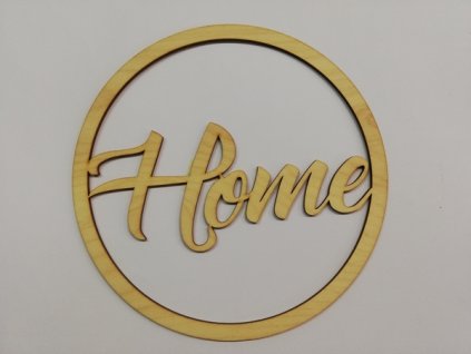 Kroužek na výrobu lapače snů nápis Home 20cm