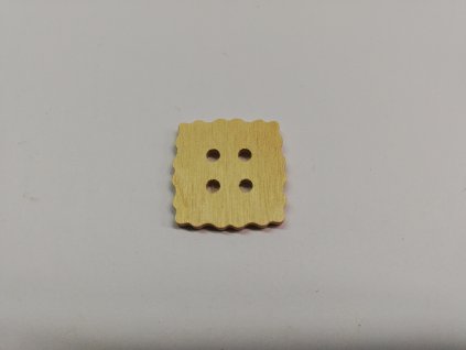Dřevěný výřez knoflík Krekr 2 cm