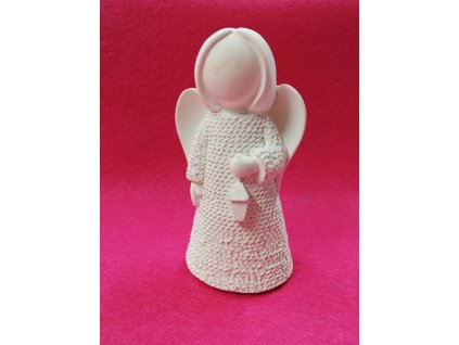 Odlitek dekorace možné další tvoření 10x6cm Andělka 3