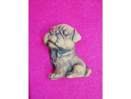Odlitek dekorace 5x4cm sedící pejsek