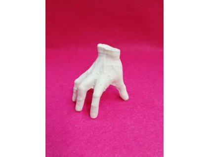 Odlitek dekorace možné další tvoření 5x4,5cm ruka Addamsova rodina