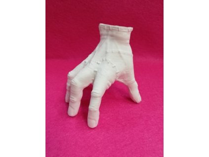 Odlitek dekorace možné další tvoření 8x7cm ruka Addamsova rodina
