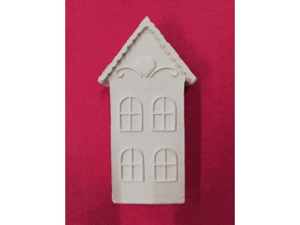 Odlitek dekorace možné další tvoření 16,5x8,5x3cm Domeček