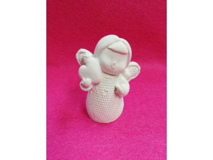 Odlitek dekorace 6x4,5cm malý andílek 1