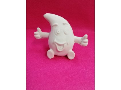 Odlitek dekorace možné další tvoření 7x8,5cm kapka