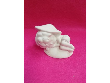 Odlitek dekorace možné další tvoření 7x4,5cm spící víla 1