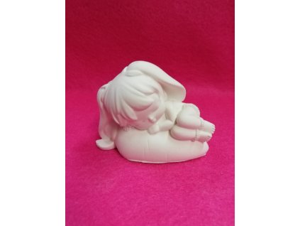 Odlitek dekorace možné další tvoření 7x4,5cm spící víla 3