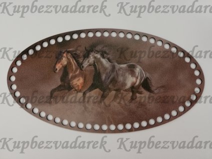 Dno na háčkování elipsa - Koně