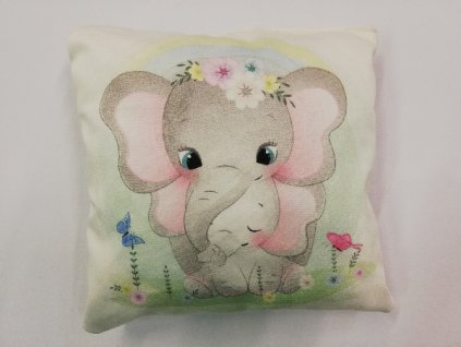 Polštář 20 x 20 cm slůně