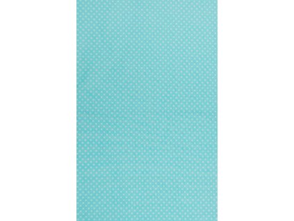 BA JI tyrkys bílý puntík na tyrkysové