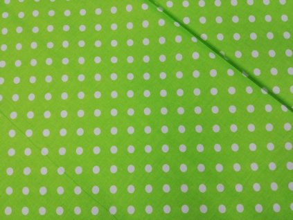 BA JI 265 bílý puntík na zelené