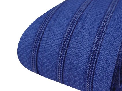 Zip spirálový šíře 3 mm metráž král.modrá