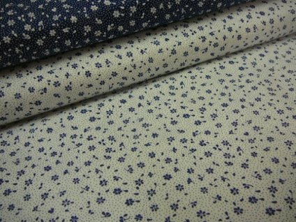 BA JI 07 tmavě modrá kytička