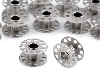 Cívka k šicímu stroji Lada stříbrná