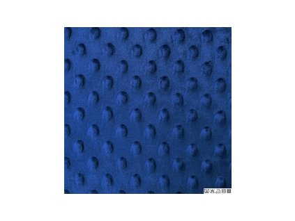 Minky - 100%polyester, šíře 160 cm, 250 g/m2 - tmavě modrá (50cm)
