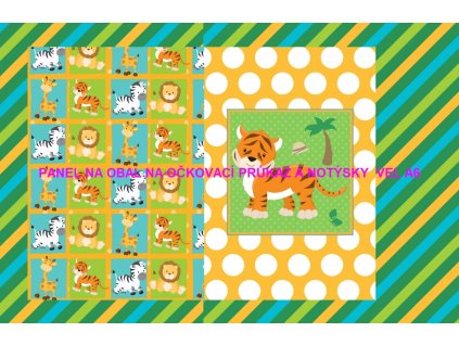 Panel bavlna - obal na očkovací průkaz nebo notýsek A6 - 228-67