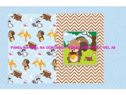 Panel bavlna - obal na očkovací průkaz nebo notýsek A6 - 228-78