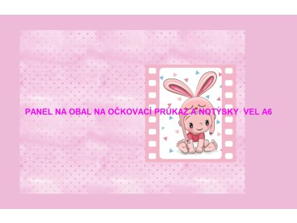 Panel bavlna - obal na očkovací průkaz nebo notýsek A6 - 228-93