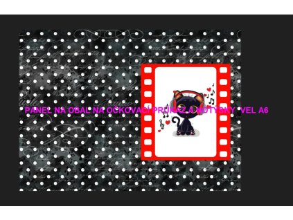 Panel bavlna - obal na očkovací průkaz nebo notýsek A6 - 228-103
