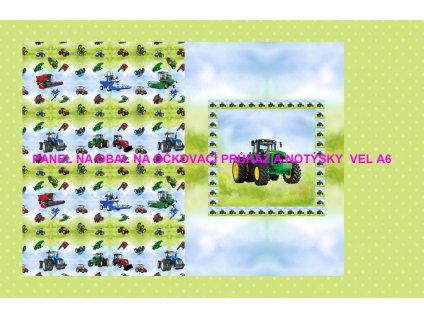 Panel bavlna - obal na očkovací průkaz nebo notýsek A6 - 228-132