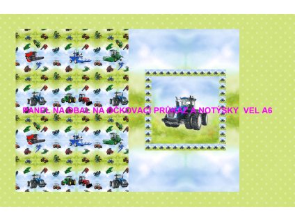 Panel bavlna - obal na očkovací průkaz nebo notýsek A6 - 228-133