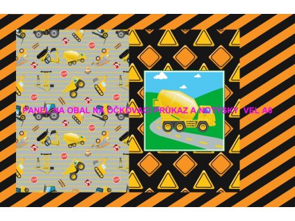 Panel bavlna - obal na očkovací průkaz nebo notýsek A6 - 228-139