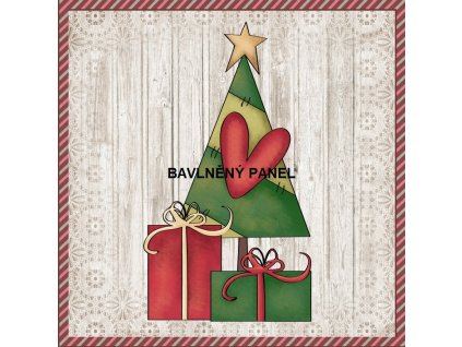 Panel bavlna - VÁNOČNÍ MOTIVY-142-132
