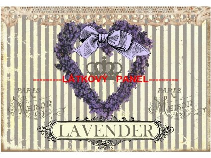 Panel bavlna - LEVANDULE-178-72