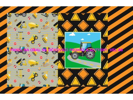 Panel bavlna - obal na očkovací průkaz nebo notýsek A6 - 228-147