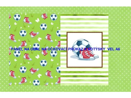 Panel bavlna - obal na očkovací průkaz nebo notýsek A6 - 228-179