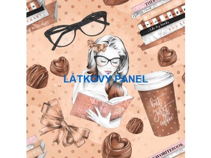 Panel bavlna - ČTENÁŘKA-144-38